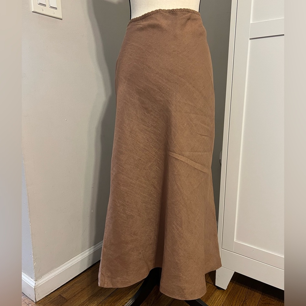 Chic Brown Maxi Skirt - Picture 4 of 10